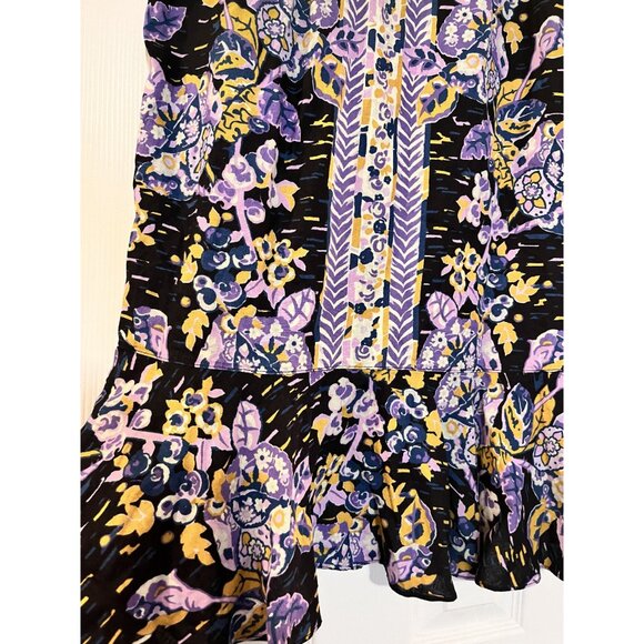 Free People Womens Summer In Tulum Mini Dress Size large Bohemian Linen - Picture 3 of 7